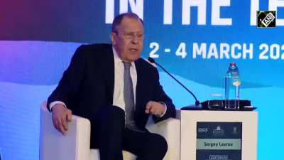 Лавров: «Мы пытаемся остановить войну, в которой Украина напала на Россию».