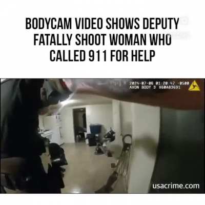 Reckless cop guns down woman who'd called 911