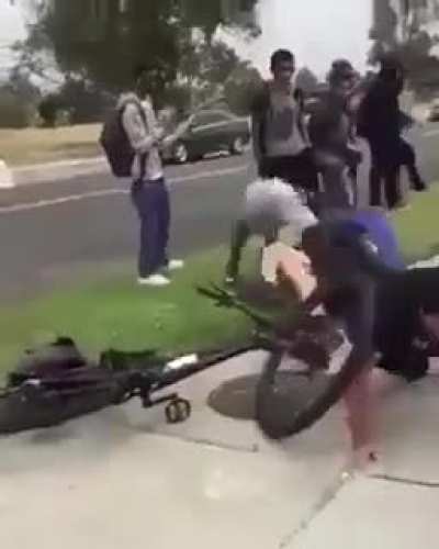 Folks done ran a bike into them 💀💀💀