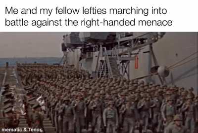 Us lefties shall prevail