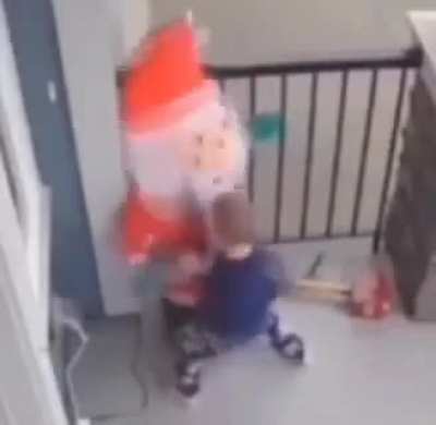 "I could break Santa in two, with my bare hands!"