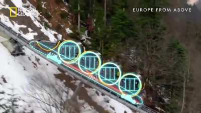 The Stoos Bahn is the steepest funicular railway in the world. It's paraded as a masterpiece of Swiss engineering, hauling passengers from the valley floor up a near-vertical 110% gradient.