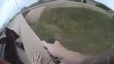 Man gets on ground