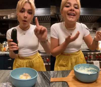 Cooking with Flo! [Florence Pugh]