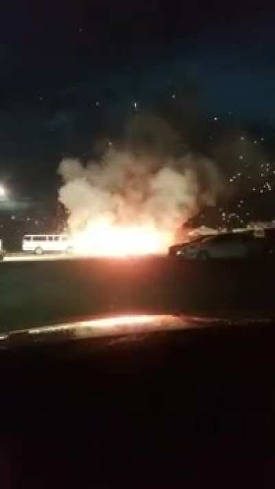 Fireworks stand explodes