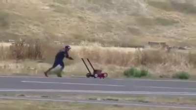 who put RedBull in the lawnmower's tank