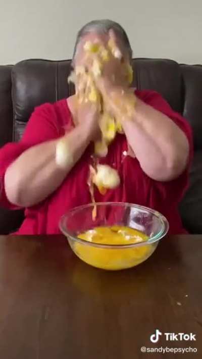 Can you imagine how painful the eggshells have to be?