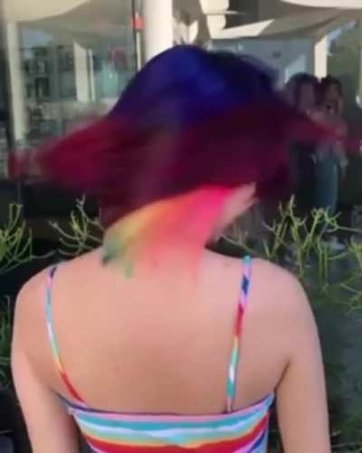 Multi-coloured hair dye