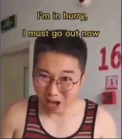 He&rsquo;s in a hurry