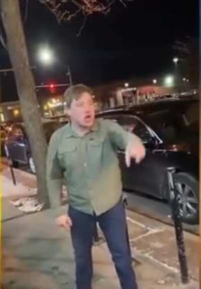 Proud Boys member attacks woman 