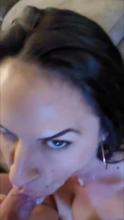 I like to keep licking it after he cums