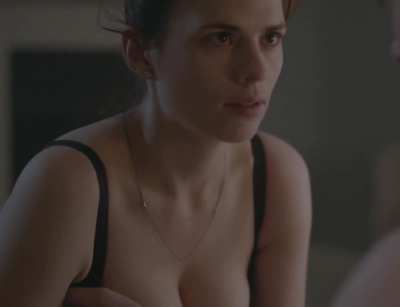 Imagine Hayley Atwell putting your hand and her big tits