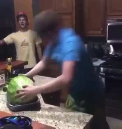 Man vs Watermelon