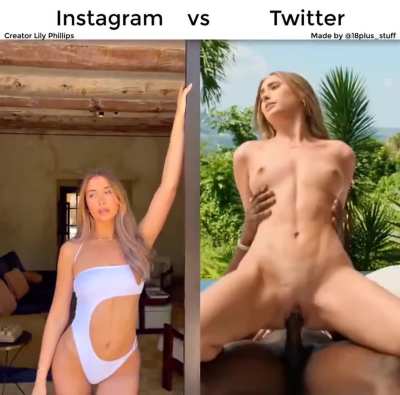 Flaunting her bod for eyes vs Fucking herself silly on cock &mdash; Lily Phillips enjoys her femininity to the fullest!