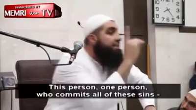 Missing one prayer makes you worse than a child molesting murderer.