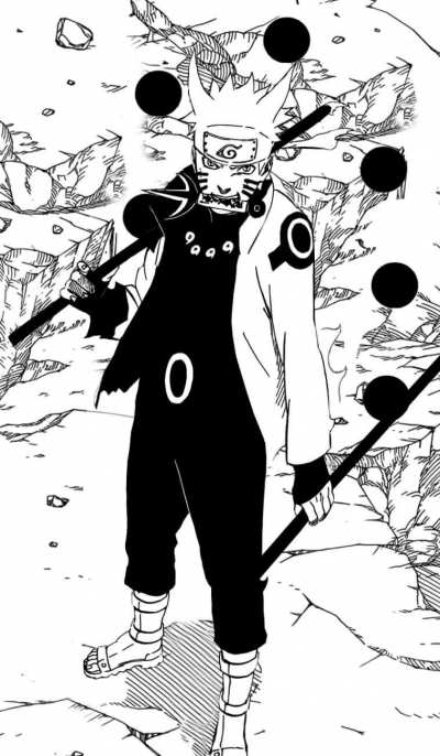 Animation manga-panel "Naruto Rikudo Mode"