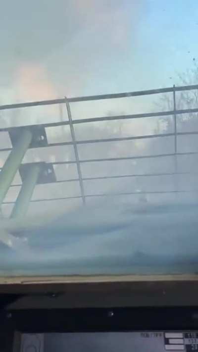 Ukrainian BTR-4 "Bucephalus" firing at Russian forces in Bakhmut