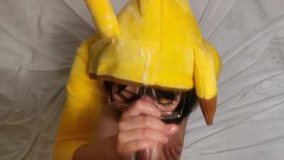 (Pok&eacute;mon pikachu cosplay) pika pika pikacumshots 💦