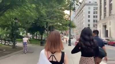 Racist NYC Karen is Back and This Time She's Telling an Asian Man He Doesn't Belong Here and Calling Him a 'Chinaman'
