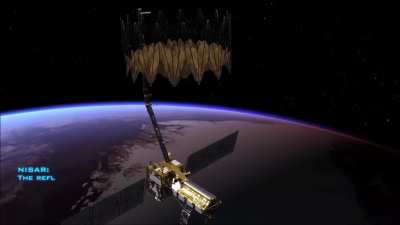 How NISAR will deploy its 39-foot mesh antenna