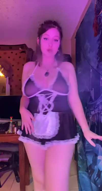 Bad maid who smokes in your house 😏
