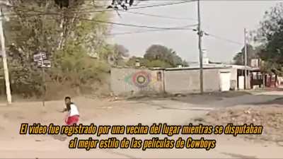 Se enfrentaron en un duelo a tiros y una vecina lo relató: 