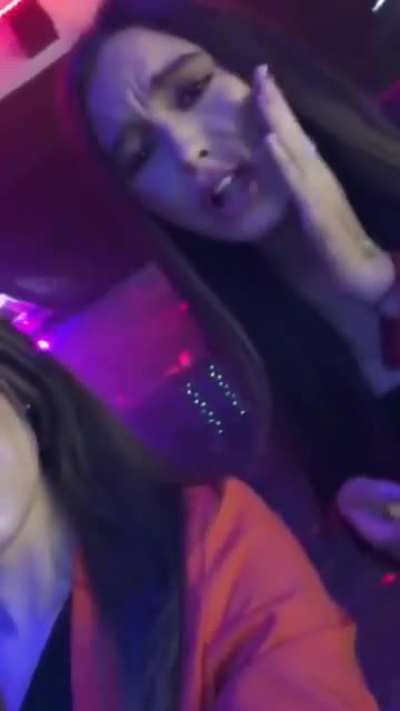 Random Guy Kissing a Lady Taking a Selfie Making Her Scream