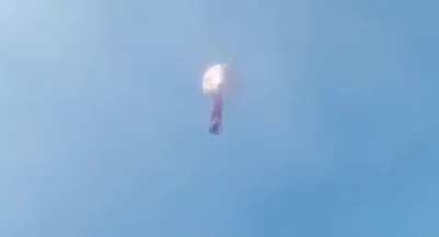 fireworks in a hot air balloon