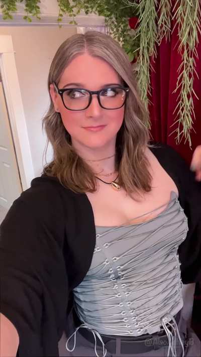 Any fans of a nerdy girl in glasses?