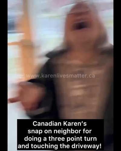 Three point turn turns into crazy Karen&rsquo;s on the attack! Imagine having Karen neighbors like these two&hellip; 🤭