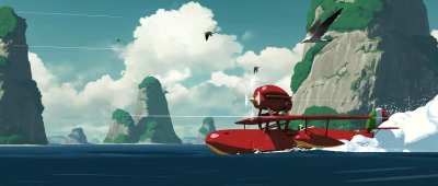 porco rosso fly by florent lebrun