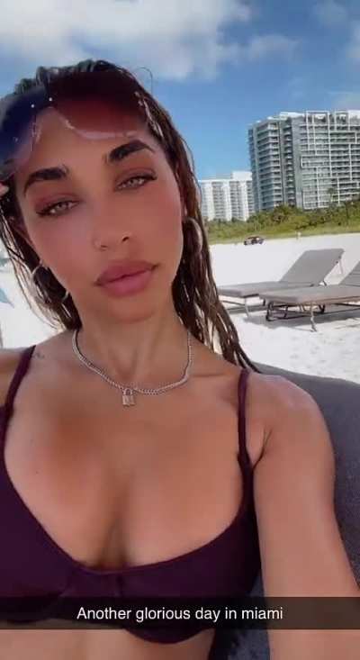 "Another glorious day in miami"