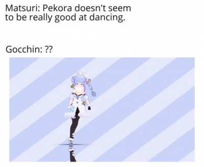 She can't brekdans?