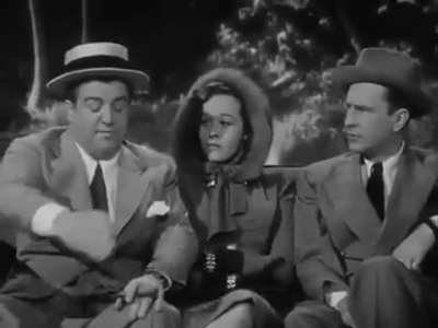 Costello tries to tell a humorous story about a whale, but Abbott keeps interrupting with inane questions before he can get to the punchline. [From their 1940 film "One Night in the Tropics"]