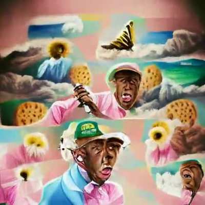 I ran an AI image generator with the phrase "tyler the creator"