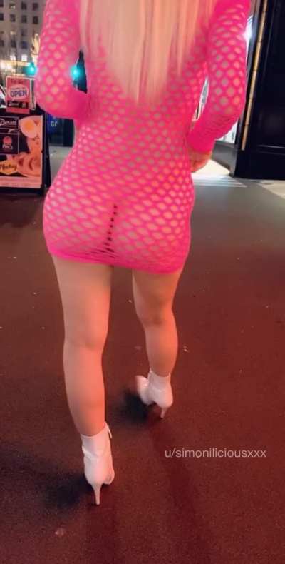 A lil night stroll in my holey dress
