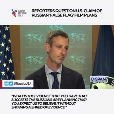 Watch this heated exchange as journalists question the credibility of U.S. allegations about a Russian &lsquo;false flag&rsquo; plot in Ukraine.