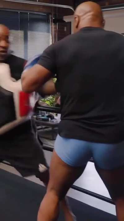 the agility and strength of Mike Tyson at 56yrs old