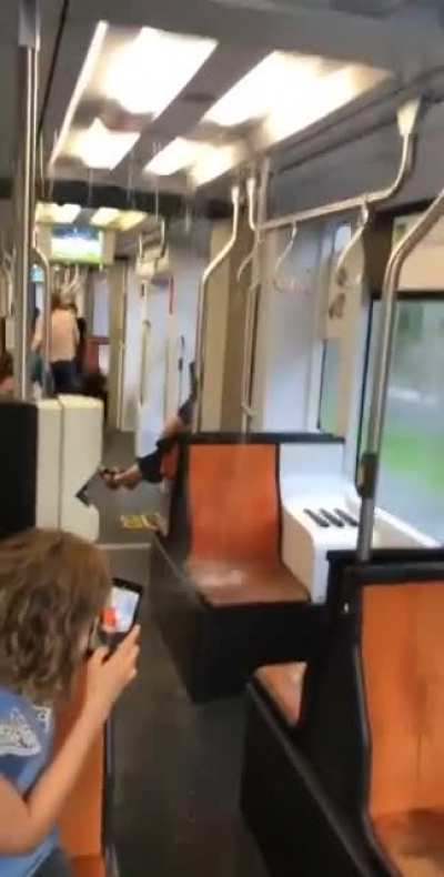 &Ouml;ffis in Graz. In der U-Bahn passiert sowas ned (nicht meins)