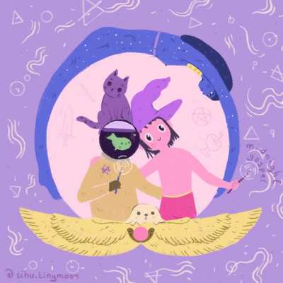 I made this gif about the magick episode &lsquo;Hunters without a home&rsquo; IG: Sihu.tinymoon What was your favorite quote from the episode? Also share your own art!