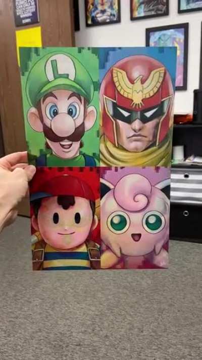 My &ldquo;OG Brawling Brothas&rdquo; 3D Lenticular Fan Artwork ... hand drawn &amp;amp; self-produced!