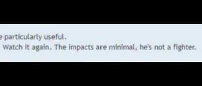 Ah yes, "tHe ImPaCts aRe mINimaL"