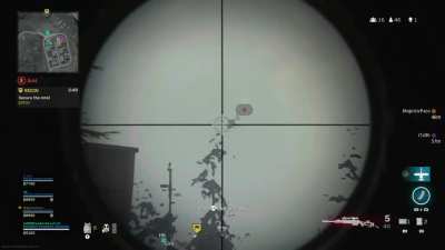 Even flying away in a helicopter doesn&rsquo;t make you safe as Most Wanted. 714m headshot to send this guy back to the lobby.