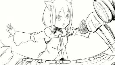 Shirakami Fubuki at Desk (I Animations)