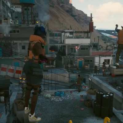 Me and my homie enjoying CP2077 with all it's glorious and hilarious bugs