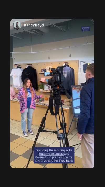 NHA &amp;amp; WSMV4 TV. Pet Food Bank. November 12th 2025. IG Story