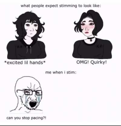 Stimming meme from YT I couldn&rsquo;t help but repost here