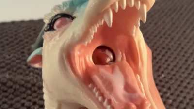 How does a dragon eat a 'lollipop'? 🤔 | Aurora Dragon Head