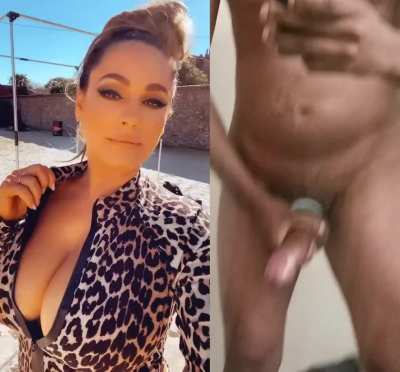 Kelly Brook teasing her BBC bull until he cums