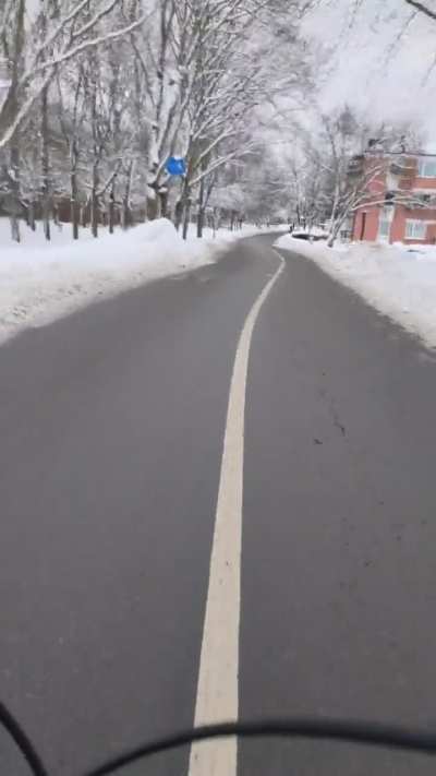 Heading home from the grocery/beer run